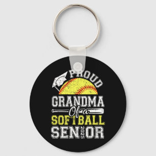 Proud Grandma Of A 2025 Senior Softll Graduate  Key Ring