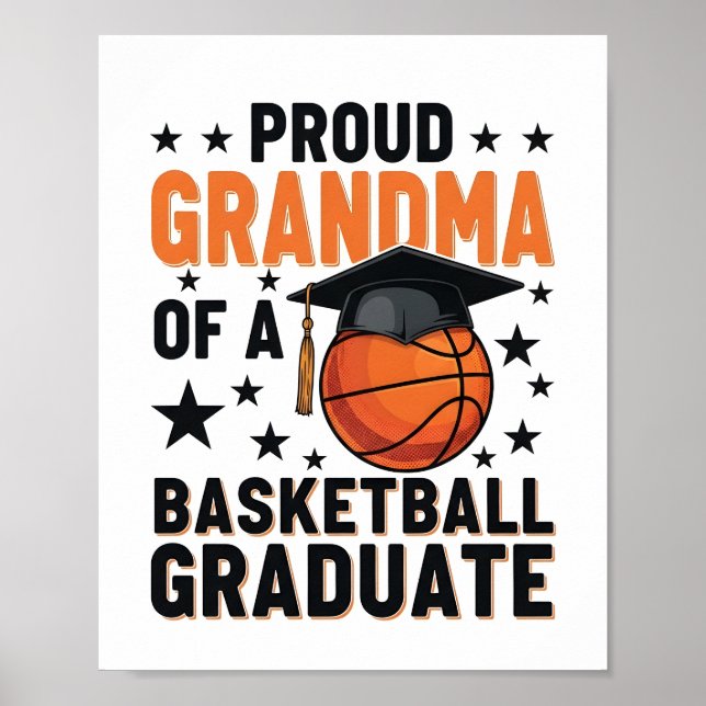 Proud Grandma of a 2026 Football Senior Class Post Poster (Front)