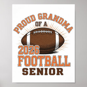 Proud Grandma of a 2026 Football Senior Class Poster