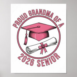 Proud Grandma of a 2026 Football Senior Class Poster