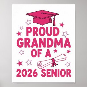 Proud Grandma of a 2026 Football Senior Class Poster