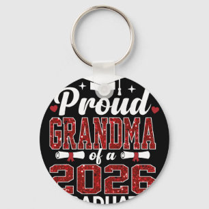 Proud Grandma Of A 2026 Graduate Cl Of Graduation  Key Ring