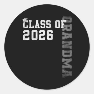 Proud Grandma Of A 2026 Graduate Grad Senior Gradu Classic Round Sticker