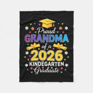 Proud Grandma Of A 2026 Kindergarten Graduate Fleece Blanket