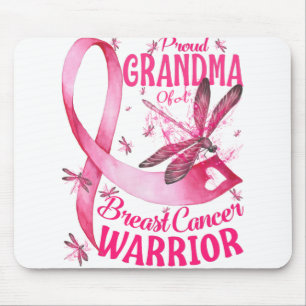 Proud Grandma Of A Breast Cancer Warrior Awareness Mouse Pad