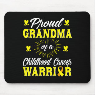 Proud Grandma Of A Childhood Cancer Warrior Awaren Mouse Pad