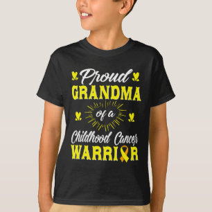 Proud Grandma Of A Childhood Cancer Warrior Awaren T-Shirt