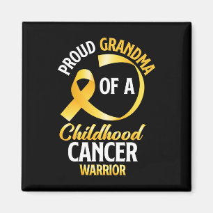 Proud Grandma Of A Childhood Cancer Warrior  Magnet
