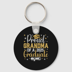 Proud Grandma Of A Cl Of 2025 Graduate Graduation Key Ring