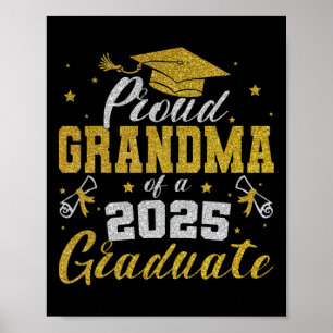 Proud Grandma Of A Cl Of 2025 Graduate Senior Grad Poster