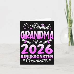 Proud grandma of a class of 2026 graduate floral card