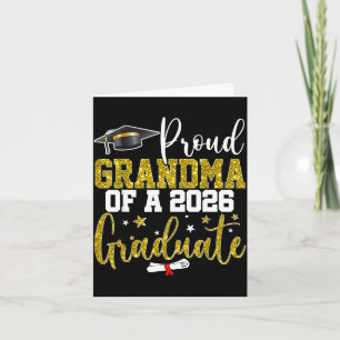 Proud grandma of a class of 2026 graduate senior card
