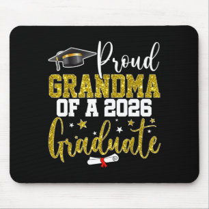 Proud grandma of a class of 2026 graduate senior mouse pad