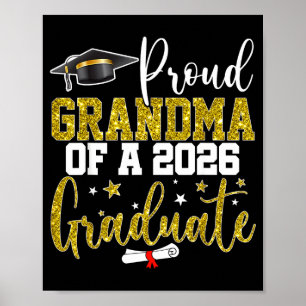 Proud grandma of a class of 2026 graduate senior poster