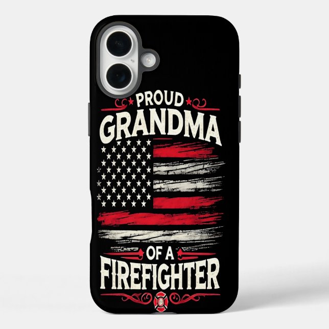 Proud Grandma of a Firefighter Case-Mate iPhone Case (Back)