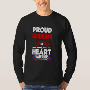 Proud Grandma Of A Heart Warrior CHD Awareness T-Shirt