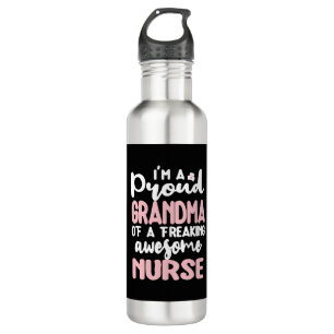 Proud Grandma Of A Nurse Grandmother Nursing 710 Ml Water Bottle