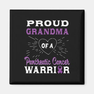 Proud Grandma Of A Pancreatic Cancer Warrior Aware Magnet