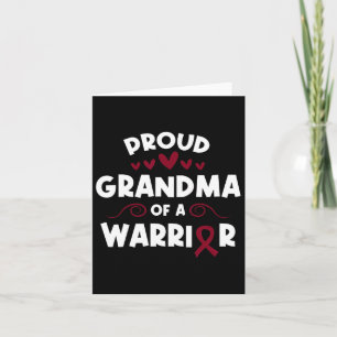 Proud Grandma Of A Sickle Cell Warrior Sickle Cell Card