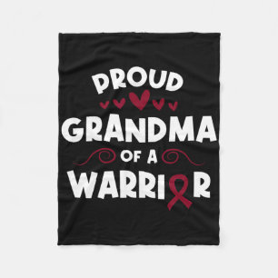 Proud Grandma Of A Sickle Cell Warrior Sickle Cell Fleece Blanket