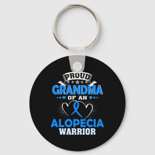 PROUD GRANDMA OF AN ALOPECIA WARRIOR KEY RING