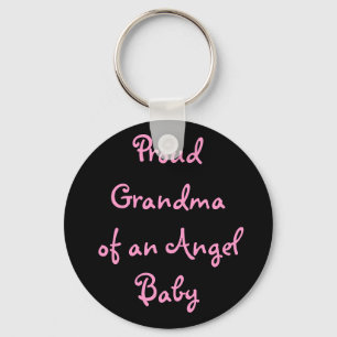 Proud Grandma of an Angel Baby Key Ring