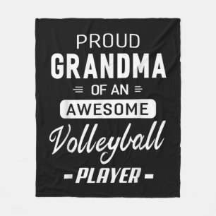 Proud Grandma Of An Awesome Volleyball Player  Fleece Blanket