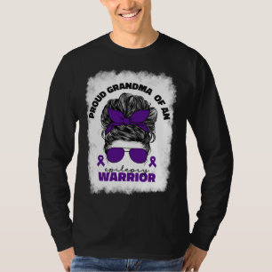 Proud Grandma of Epilepsy Warrior Epilepsy Awarene T-Shirt