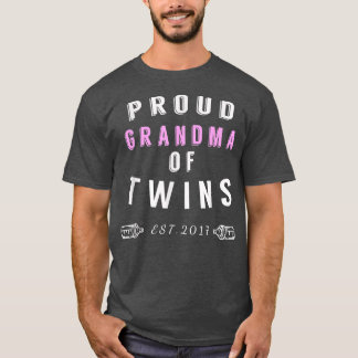 Proud Grandma of TwinsCutefor Grandmom of Twins  T-Shirt
