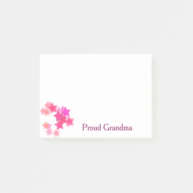 Proud Grandma Post It Notes (Front)