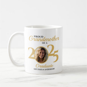 Proud Grandmother of a 2024 Graduate Photo & Name Coffee Mug