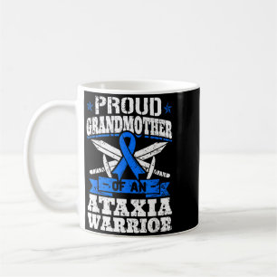 Proud Grandmother Of An Ataxia Warrior Blue Coffee Mug
