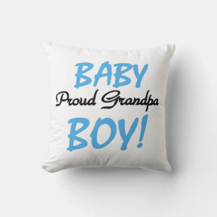 Proud Grandpa Baby Boy T-shirts and Gifts Cushion
