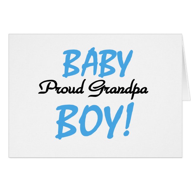 Proud Grandpa Baby Boy Tshirts and Gifts (Front Horizontal)