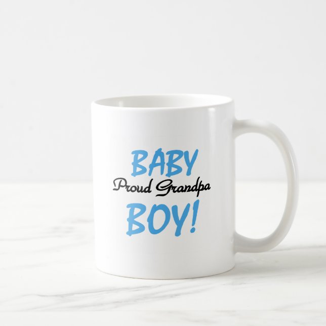 Proud Grandpa Baby Boy Tshirts and Gifts Coffee Mug (Right)