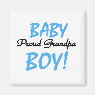 Proud Grandpa Baby Boy Tshirts and Gifts Magnet