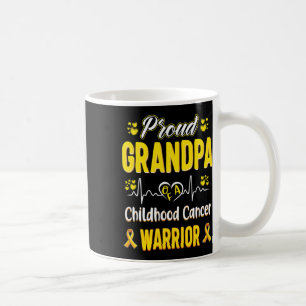 Proud Grandpa Childhood Cancer Warrior Awareness R Coffee Mug