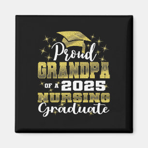 Proud Grandpa Cl Of 2025 Nursing Graduate Nurse  Magnet
