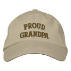 Proud Grandpa Cute Embroidered Hat