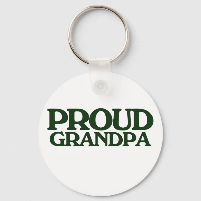 Proud Grandpa Key Ring (Front)