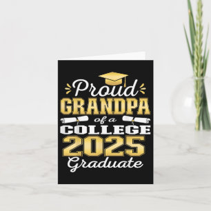 Proud Grandpa Of 2025 College Graduate Family 24 G Card