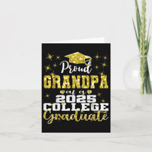 Proud Grandpa Of 2025 College Graduate Family 25 G Card