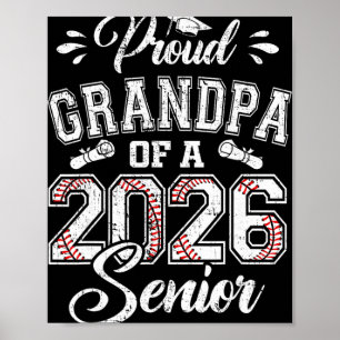 Proud Grandpa Of A 2026 Senior Sell Graduate _1  Poster