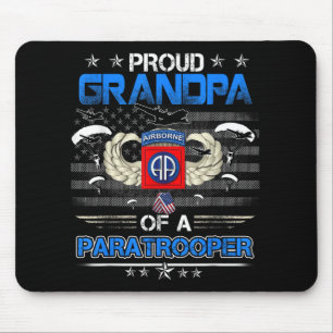 Proud Grandpa Of A Army 82nd Airborne Paratroope V Mouse Pad
