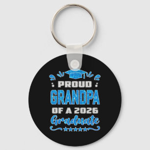 Proud Grandpa Of A Cl Of 2026 Graduate Shirt Famil Key Ring