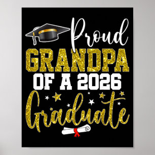Proud grandpa of a class of 2026 graduate senior poster