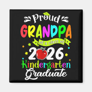 Proud grandpa of a kindergarten graduate magnet