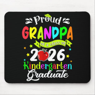Proud grandpa of a kindergarten graduate mouse pad