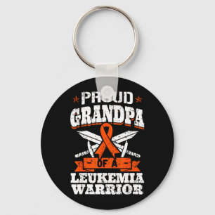 Proud Grandpa Of A Leukaemia Warrior Abuelo Key Ring