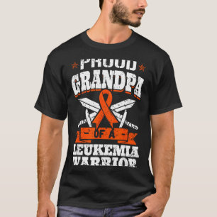 Proud Grandpa Of A Leukaemia Warrior Abuelo T-Shirt